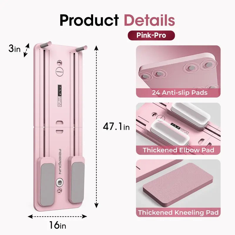 FEIERDUN Multi-functional Pilates Board | Ab & Core Strength Equipment | Foldable Home Reformer