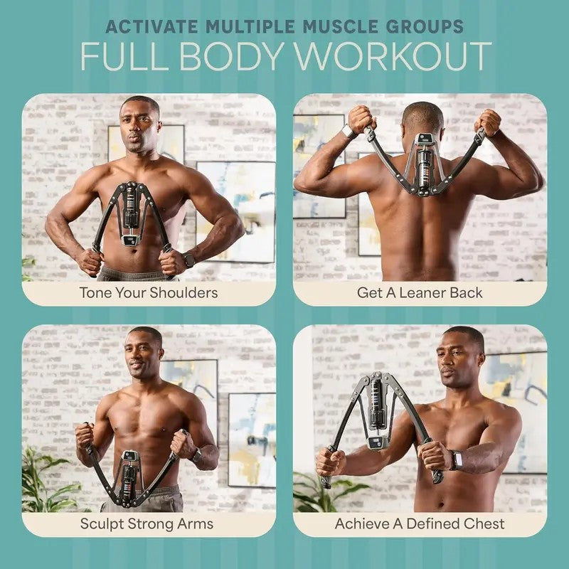 LifePro ShredForce Hydraulic Power Twister | Adjustable Strength Equipment (22–440lb) for Upper Body